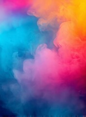 Colorful Smoke Abstract Background, Gradient Texture.