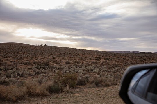 Scenery by the road on the way to Hawker, with a deistant view of Ikara - Flinders Ranges