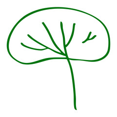 summer tree sketch element