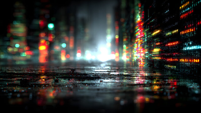 Infected cyberpunk HUD with abstract digital code ovrlay as a cyberpunk computr meltdown overlay with frgments of alien communicaton decryption.