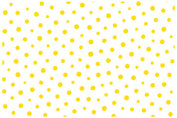 Hot pink polka dot seamless pattern with bright small dots on white background