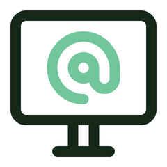 arroba icon for illustration