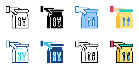 take away icon set multiple style collection 
