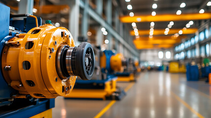 Industrial machinery operations manufacturing plant equipment showcase modern environment close-up view engineering concept for seo impact