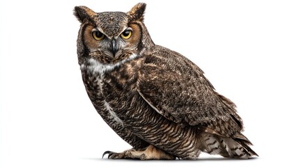 Obraz premium Great horned owl portrait