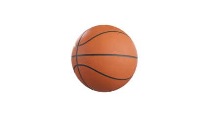 Basketball isolated on transparent background is a popular sport played worldwide