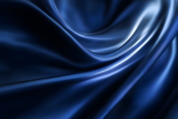 Blue background with smooth, flowing lines of light blue and dark navy, creating an elegant abstract design.