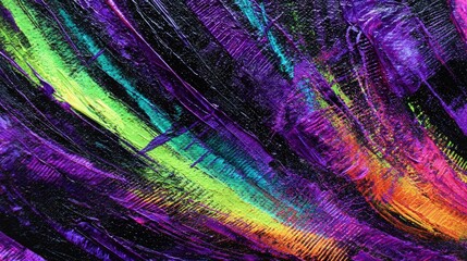 Abstract Painting With Vibrant Colors