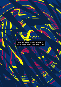 Abstract Swirling Sport Jersey Design Sublimation Vector Pattern
