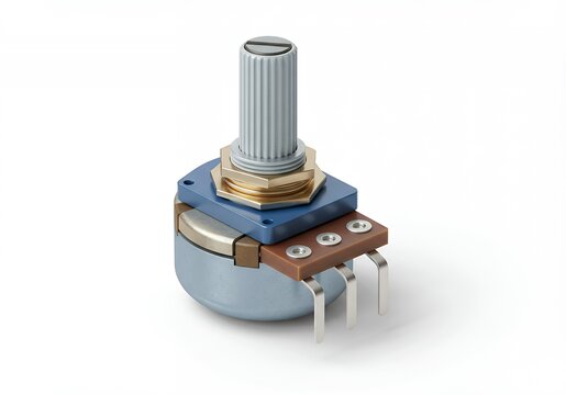 Precision electronic potentiometer component, essential for audio control and circuit adjustment