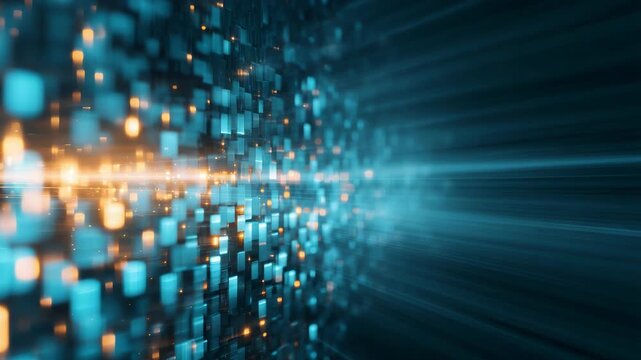 Abstract Background Visualization of Data Flow and Digital Information Transfer