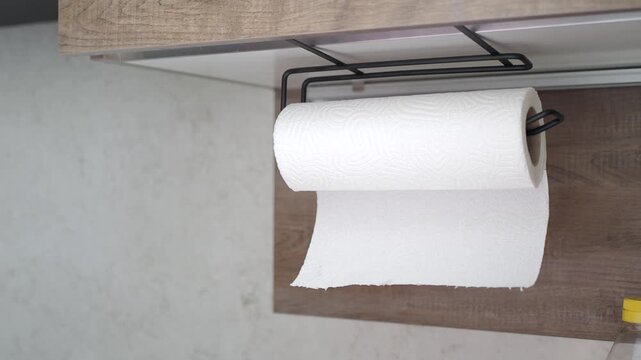 How to easily access paper towels in the kitchen