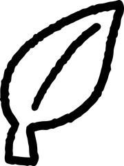 라인드로잉 나뭇잎 잎사귀