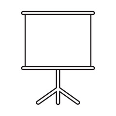 presentation board icon vector