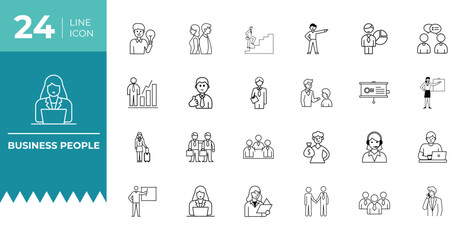 Business People Icon Teamwork Illustration