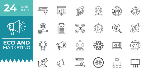 Marketing And SEO Icon Vector Illustration