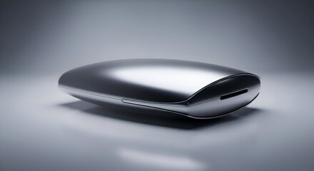 Sleek Silver Wireless Mouse for Modern Professional Workspace