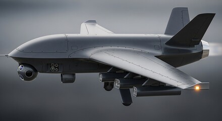 Modern unmanned aerial drone aircraft technology