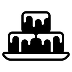 Brownies Icon for Indonesian Street Food