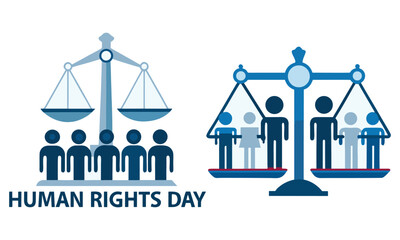 Human Rights Day and Social Justice Awareness Illustrations