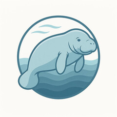 Manatee Sea Life Logo