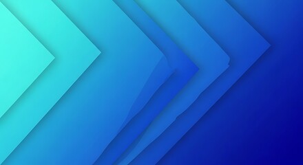 Abstract geometric background with layered blue shapes and gradient