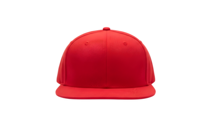 Vibrant red baseball cap