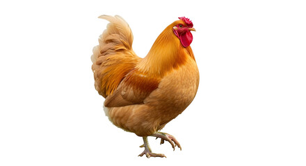 Majestic rooster struts confidently against a stark