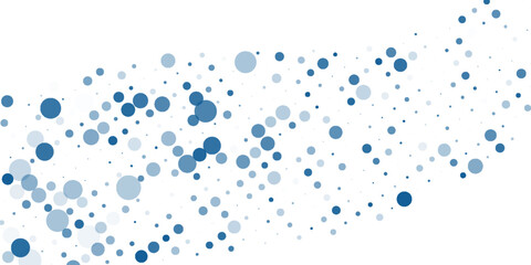 Light Blue, blue vector white banner with set of circles, dots. Donuts Background. Creative Design Template. Technological halftone illustration.