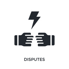 Disputes Icon Glyp Style. Vector Illustration For Graphic Design