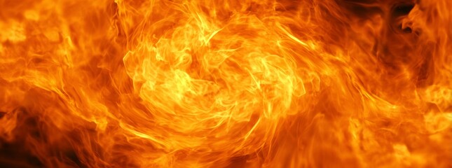 Intense Fire Flames and Heat Background