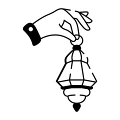 A doodle style icon representing a classic instrument
