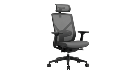 Ergonomic Mesh Office Chair with Adjustable Headrest Lumbar Support and Armrests for Comfortable Seating