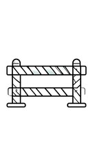 Barrier Design Two-Rail Construction Illustration