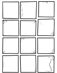 Blank Comic Book Panel Template (1)
