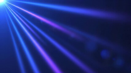 Neon lens flare with glowing blue and purple streaks, perfect for digital backgrounds, futuristic websites, or video overlays.