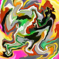 A work of hard work wholeheartedly created based on creative thinking with abstract background illustrations.