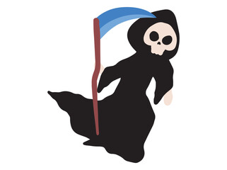 Spooky Grim Reaper Background Illustration
