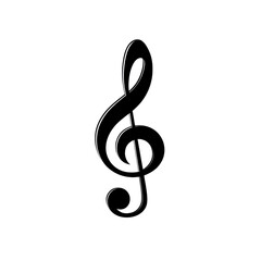 Fototapeta premium Captivating Black and White Music Note Conceptual Design Art for Music Enthusiasts