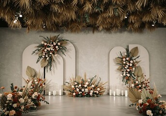 Elegant Wedding Design Bohemian Arch Floral Decor