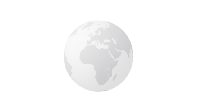 A light gray, stylized illustration of the Earth, showing continents in a subtle, textured manner.