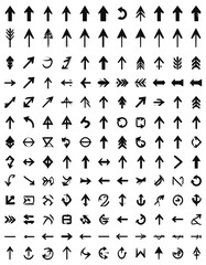 Arrow Symbols Collection, White Background