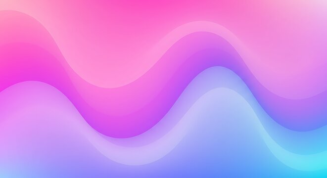Smooth flowing pink and purple waves create an abstract motion design vector wallpaper - Powered by Adobe