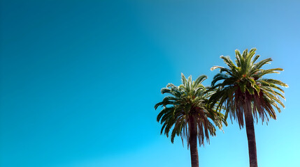 Fototapeta premium palm tree silhouette