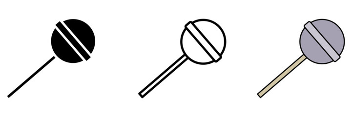 Candy set icon on white background