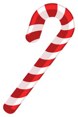 Fototapeta premium PNG Festive red and white candy