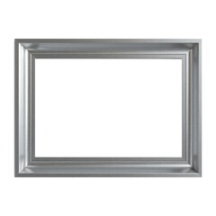 silver picture frame transparent background
