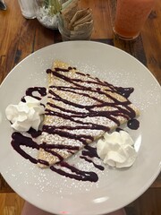 Lemon Blackberry Crepe