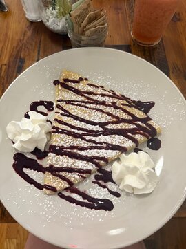 Lemon Blackberry Crepe
