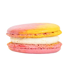 Macaron: This image showcases a vibrant, delicious macaron. A colorful treat, it embodies the art of dessert-making, appealing to the senses and representing a perfect bite of sweetness.